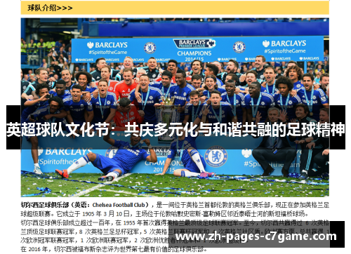 英超球队文化节:共庆多元化与和谐共融的足球精神 英超球队文化节:共庆多元化与和谐共融的足球精神